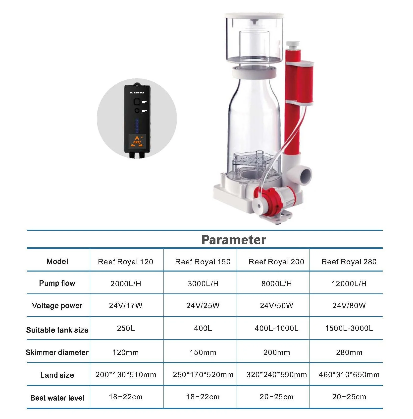 Reef Royal internal protein skimmer çeşitleri